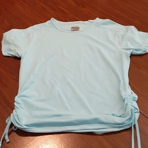 Sky blue, Columbia athletic shirt